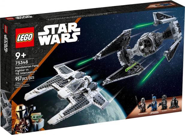 LEGO Star Wars Mandalorian Fang Fighter vs TIE Interceptor
