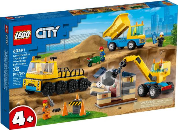 LEGO City Kiepwagen, bouwtruck en sloopkraan