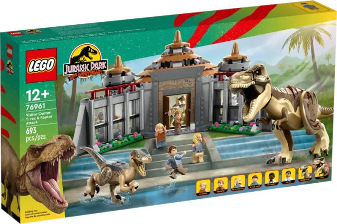 LEGO Jurassic World Bezoekerscentrum T rex raptor aanval