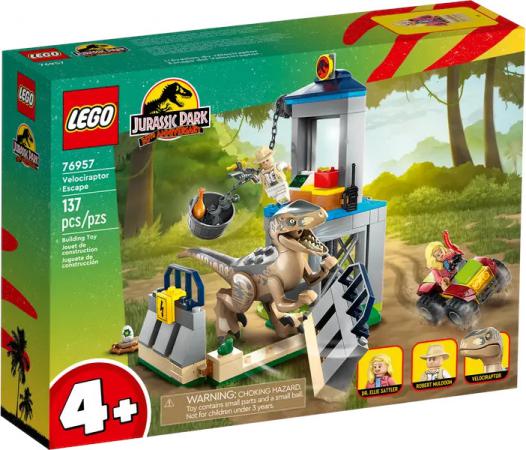 LEGO 04-05 Jurassic World Velociraptor ontsnapping