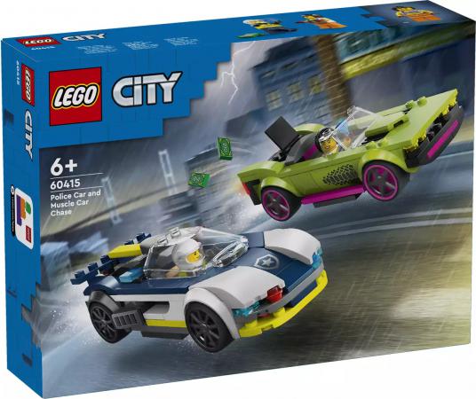 LEGO City Politiewagen en snelle autoachtervolging