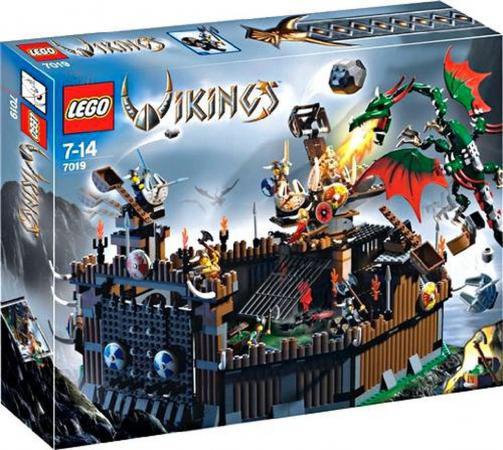 LEGO Viking Fortress against the Fafnir Dragon