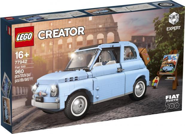 LEGO Icons Auto Fiat 500 blauw
