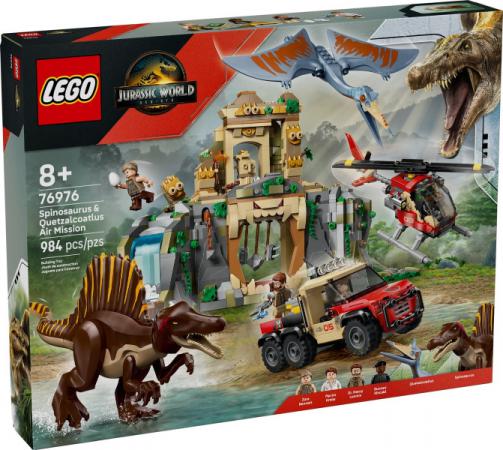 LEGO Jurassic World Jurasic World Spinosaurus en Quetzalcoatlus luchtmissie