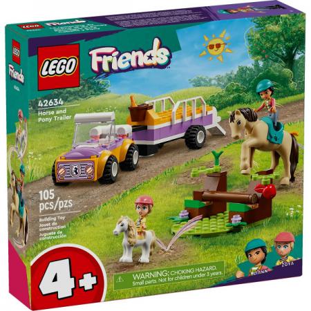 LEGO Friends Paard en pony aanhangwagen